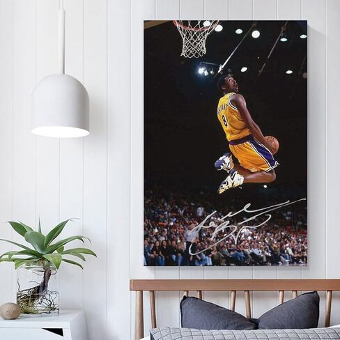 Kobe Bryant Poster Wall Art Canvas Print Poster Home Bathroom Bedroom Office Living Room Decor Canvas Poster Unframe:12x18inch(30x45cm) in Kuwait