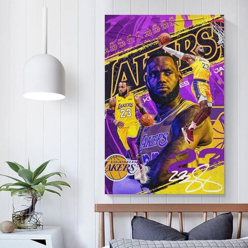 Kobe Bryant Poster Wall Art Canvas Print Poster Home Bathroom Bedroom Office Living Room Decor Canvas Poster Unframe:12x18inch(30x45cm) in Kuwait