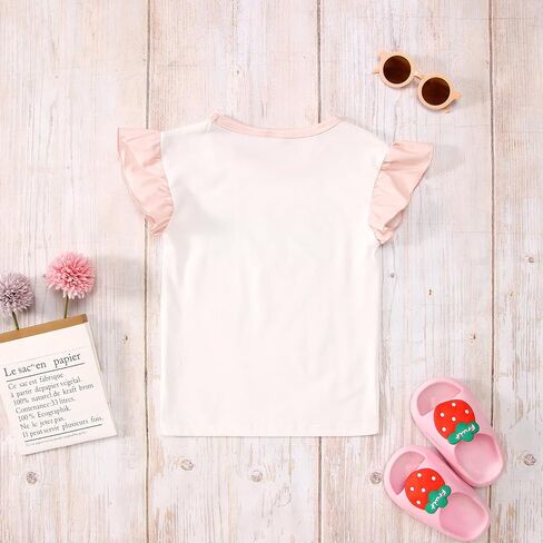 SOFEON Toddler Baby Girls Outfits Mama T-shirt Leopard Summer Shorts Set 2Pcs Kid Mothers Day Shirts Ruffle Sleeve Tee Top in Saudi Arabia