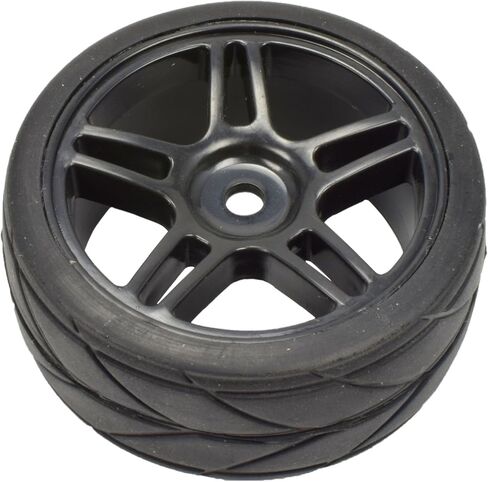 منتجات Apex RC 1/10 على الطريق 12 مم أسود سبليت 5 عجلات مطاطية على شكل حرف V (مجموعة من 4) #5001 in Saudi Arabia