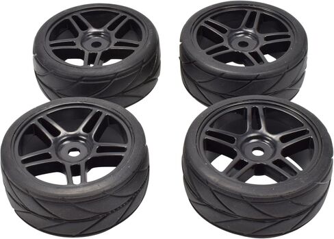 منتجات Apex RC 1/10 على الطريق 12 مم أسود سبليت 5 عجلات مطاطية على شكل حرف V (مجموعة من 4) #5001 in Saudi Arabia