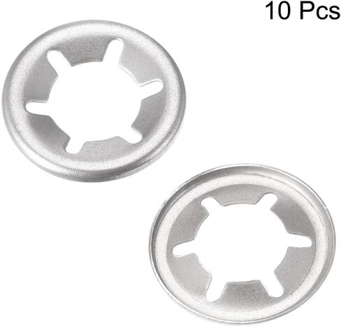 غسالة Uxcell M16 Star Locking مقاس 15.3 ملم. 28 ملم غسالات قفل الأسنان الداخلية مشبك سرعة القفل 304 من الفولاذ المقاوم للصدأ 10 قطع in Saudi Arabia