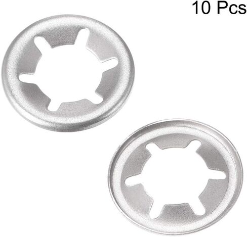 uxcell M16 Star Locking Washer 15.3mm I.D. 28mm O.D. Internal Tooth Lock Washers Push-On Locking Speed Clip 304 Stainless Steel 10pcs in Saudi Arabia
