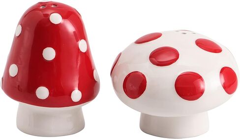 Bico Gnome Mushroom Salt & Pepper Shaker Set, Dishwasher Safe in Saudi Arabia