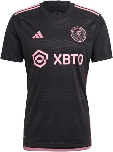 adidas Men's Soccer 23/24 Inter Miami Away Jersey - Glittering Pink Details and Moisture-Wicking AEROREADY in Saudi Arabia
