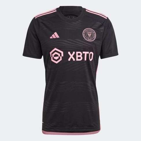 adidas Men's Soccer 23/24 Inter Miami Away Jersey - Glittering Pink Details and Moisture-Wicking AEROREADY in Saudi Arabia