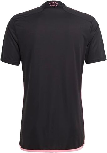 adidas Men's Soccer 23/24 Inter Miami Away Jersey - Glittering Pink Details and Moisture-Wicking AEROREADY in Saudi Arabia