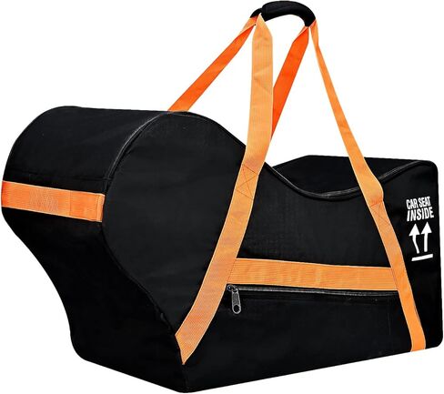 Padded Car Seat Travel Bag Fits Chicco Keyfit 30 And Base,Nuna Pipa Car Seat,Infant Gate Check Bag For Air Travel,Side Pocket,4 Protective Feet Sliding Pad。 in Kuwait