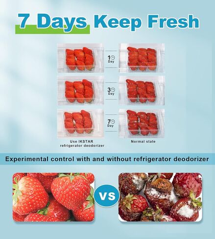 NEWEST [4 in 1] Fridge Deodorizer - Refrigerator Air Freshener Reusable Fridgerator Deodorizer Odor Eliminator Outperforms Baking Soda for Fridge and Freezer & Bamboo Charcoal Air Purifying Bags in Saudi Arabia