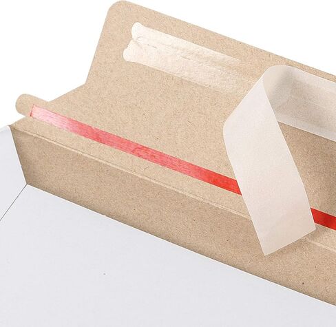 100 قطعة من رسائل البريد مقاس 12.7 × 9 بوصة باللون الأبيض مقاس A4 مع شريط ممزق، حافظات بريدية بيضاء مسطحة بدون انحناء من الورق المقوى، مغلفات من الورق المقوى ذاتية الغلق لشحن الصور والمجلات in Kuwait