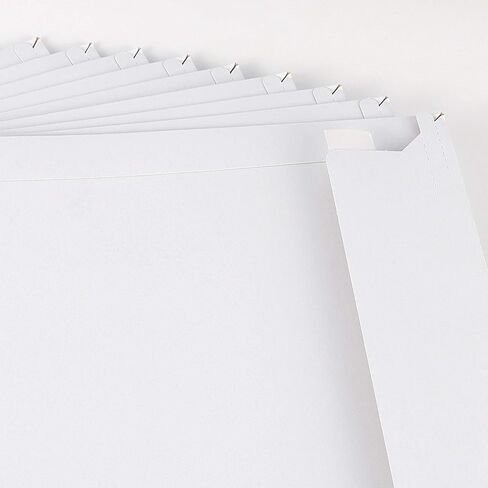 100 قطعة من رسائل البريد مقاس 12.7 × 9 بوصة باللون الأبيض مقاس A4 مع شريط ممزق، حافظات بريدية بيضاء مسطحة بدون انحناء من الورق المقوى، مغلفات من الورق المقوى ذاتية الغلق لشحن الصور والمجلات in Kuwait