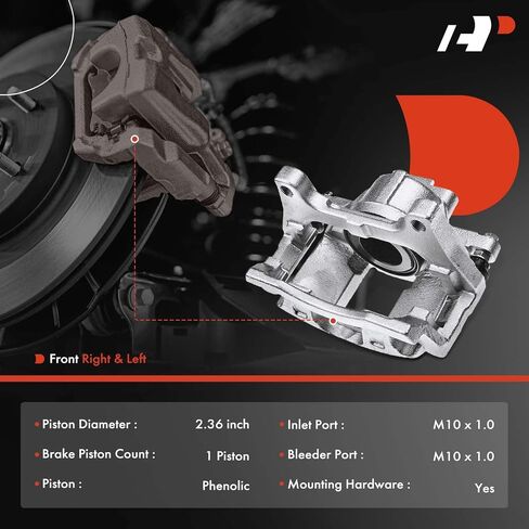 A-Premium Disc Brake Caliper Assembly with Bracket Compatible with Select Dodge Models - Journey 2009 2010 2011 2012 - Front Left Driver Side in Saudi Arabia