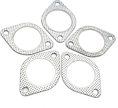 Exhaust Flange 2-Bolt 2.5 Inch Exhaust Flange Gasket Connection Kit Replacement for Subaru Acura Honda VW GMC Lexus Toyota GS350 ES350 Tundra Odyssey 63.5mm in Saudi Arabia