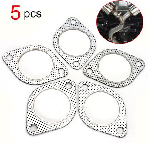 Exhaust Flange 2-Bolt 2.5 Inch Exhaust Flange Gasket Connection Kit Replacement for Subaru Acura Honda VW GMC Lexus Toyota GS350 ES350 Tundra Odyssey 63.5mm in Saudi Arabia