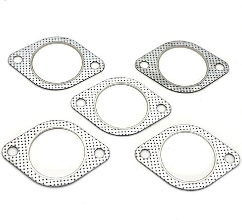 Exhaust Flange 2-Bolt 2.5 Inch Exhaust Flange Gasket Connection Kit Replacement for Subaru Acura Honda VW GMC Lexus Toyota GS350 ES350 Tundra Odyssey 63.5mm in Saudi Arabia