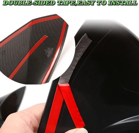 BOYOUS Car Styling ABS Door Ox Horn Rear View Mirror Shell Cover Caps Trim Exterior Decoration Accessories For Toyota Corolla 2014-2019, Not Fit 2019 Corolla Hatchback, Not Fit Without Signal Lights in Kuwait