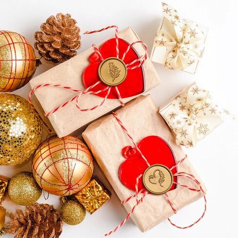 Mingting Wax Seal Stickers, 20 Pack Eucalyptus Wedding Invitation Envelope Seals Stickers Antique Gold Self- Adhesive Wax Stickers for Christmas Birthday Baby Shower Party Essentials Gift Wrapping in Saudi Arabia