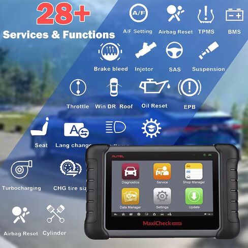 Autel MaxiCheck MX808, Autel Scanner, 2024 Bi-Directional Tool, 2 Year Free Update OBD2 Scanner for All Vehicles All System Diagnostic Tool Bi-Directional Control Same as MaxiCOM MK808 Lite MX900 in Saudi Arabia