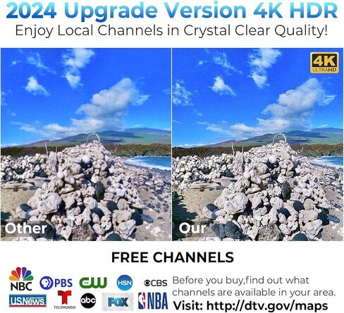 TV Antenna Indoor, HD Antenna for Smart TV Amplified HD Digital TV Antenna Long 420+ Miles Range,Signal Booster 36FT Coax HDTV Cable,Digital Antenna for TV Support 4K 1080p Antenna TV HD Indoor in Saudi Arabia