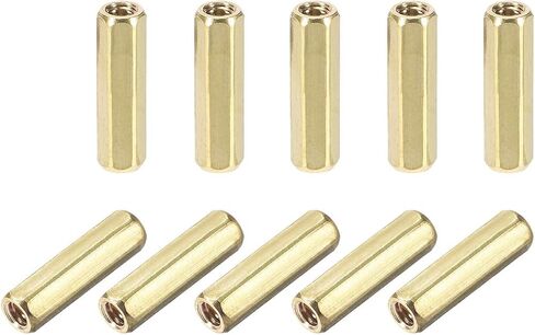 uxcell M2x25mm Female-Female Hex Brass PCB Motherboard Spacer Standoff for FPV Drone Quadcopter, Computer & Circuit Board 20pcs in Saudi Arabia