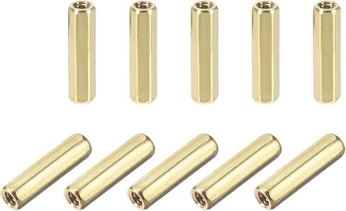 uxcell M2x25mm Female-Female Hex Brass PCB Motherboard Spacer Standoff for FPV Drone Quadcopter, Computer & Circuit Board 20pcs in Saudi Arabia