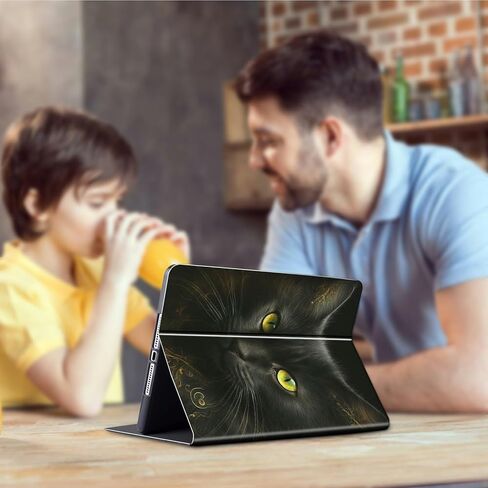 حافظة لجهاز Kindle Scribe لجهاز Kindle Scribe مقاس 10.2 بوصة، غطاء ذكي خفيف الوزن من جلد البولي يوريثان مع حافظة نوم تلقائية لجهاز Kindle Scribe 2022 - Galaxy Cat والفراشة in Kuwait