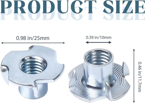 50 عبوة من صواميل T ملولبة M10، 4 صواميل ذات شوكات لتسلق الصخور، أعمال النجارة in Kuwait