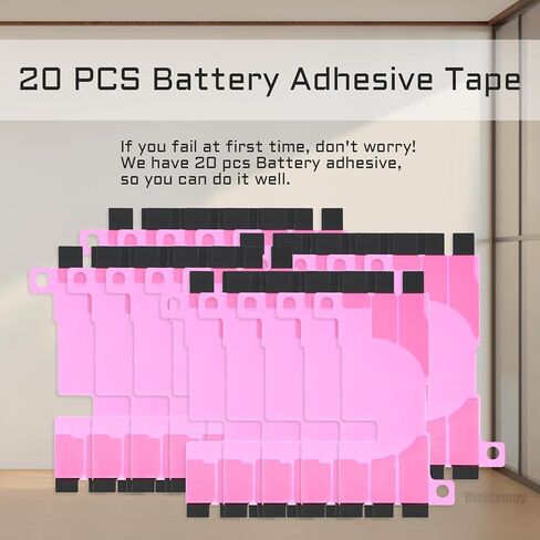 20 PCS for iPhone 11 Pre-Cut Battery Adhesive Double Sided Strips for iPhone11 Inner Anti-Static Battery Glue Tape Sealing Sticker A2172 A2402 A2403 A2404 in Saudi Arabia