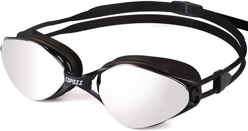 COPOZZ S3 Swim Goggles for Adult, Swimming Goggles Clear Vision Anti Fog UV400 Protection No Leaking for Men Women Youth in Saudi Arabia