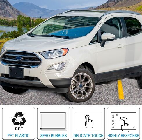 X AUTOHAUX 1 قطعة 8 بوصة عالية الوضوح واقي شاشة من الزجاج المقسى للسيارة Ford Ecosport 2012-2023 in Saudi Arabia