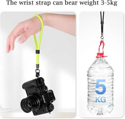 Camera Wrist Strap Rope,Camera Hand Strap Compatible with Fujifilm XT5 XH2S Nikon Z30 Z50 Canon EOS R6 R10 R50 Sony A6700 A6400 A6000 A7C II A7IV DSLR Camera - Dark Green in Kuwait
