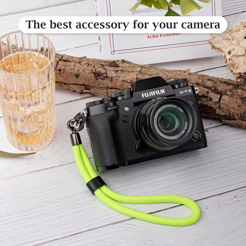 Camera Wrist Strap Rope,Camera Hand Strap Compatible with Fujifilm XT5 XH2S Nikon Z30 Z50 Canon EOS R6 R10 R50 Sony A6700 A6400 A6000 A7C II A7IV DSLR Camera - Dark Green in Kuwait