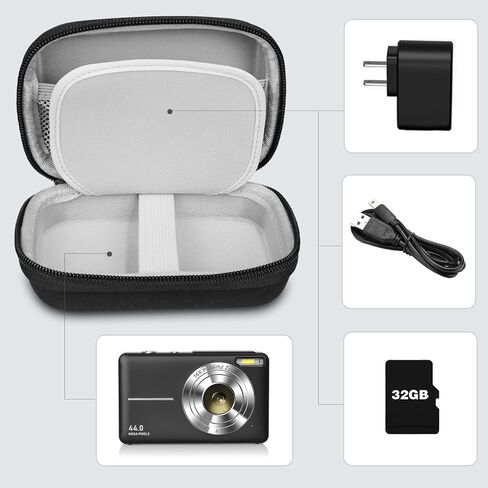 Digital Camera Case Compatible Lecran/AiTechny/Toberto/VAHOIALD/IWEUKJLO FHD 1080P Digital Point and Shoot Camera Small Carrying & Protective Case for Travel in Kuwait