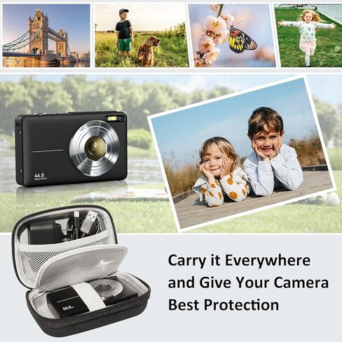 Digital Camera Case Compatible Lecran/AiTechny/Toberto/VAHOIALD/IWEUKJLO FHD 1080P Digital Point and Shoot Camera Small Carrying & Protective Case for Travel in Kuwait