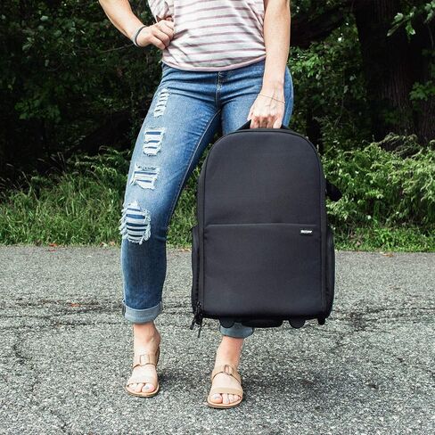 حقيبة كاميرا للسفر 3 في 1 من ديكو جير - حقيبة ظهر للكاميرا مقاومة للماء والصدمات - ثلاث طرق للنقل - عربة بعجلات، حقيبة ظهر، حقيبة حمل in Kuwait