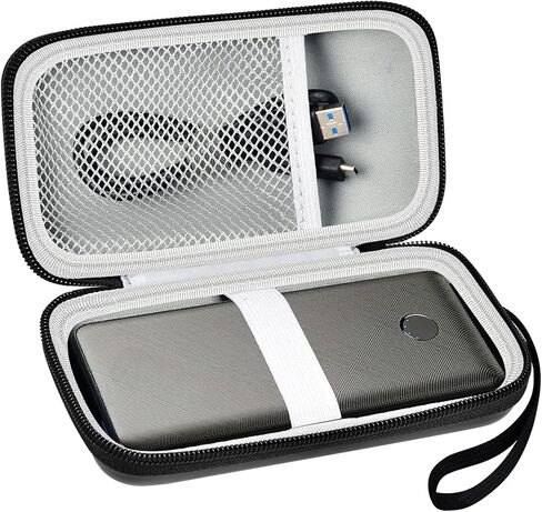 Case Compatible with Anker Portable Charger, 313 Power Bank (for PowerCore Slim 10K) / 523 Power Bank (Slim 10K PD) 10000mAh Battery Pack. 10K Battery Pack Storage Holder Bag (Box Only)- Black in Saudi Arabia