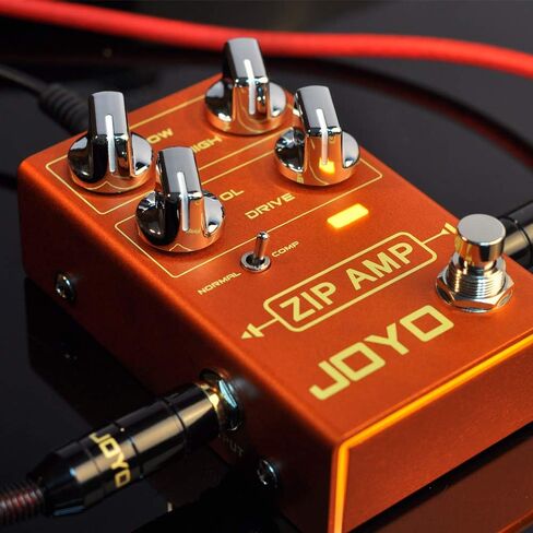 JOYO R-04 ZIP AMP دواسة تأثير ضغط قوي دواسة سق محاكاة مكبر للصوت تأثير دواسة للجيتار الكهربائي صحيح الالتفافية in Saudi Arabia