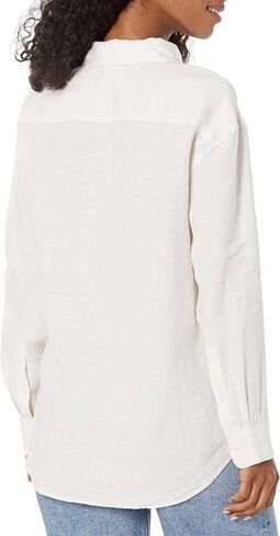Club Monaco Women's Long Sleeve Linen Shirt in Saudi Arabia