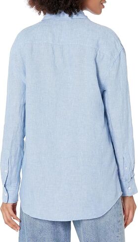 Club Monaco Women's Long Sleeve Linen Shirt in Saudi Arabia
