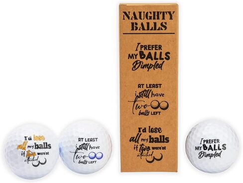 Naughty Balls, Prank Golf Balls for Men, Funny Golf Gifts for Bachelor Party Favors in Saudi Arabia