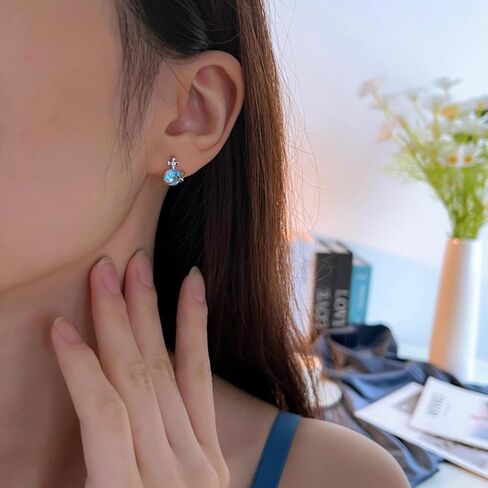 Moonstone Necklace Earring Graduation Gifts for Her Moonstone Jewelry 925 Sterling Silver Necklace Healing Crystal Necklace for Women Girlfriend Daughter Wife Grandma Mom Birthday Gifts in Saudi Arabia