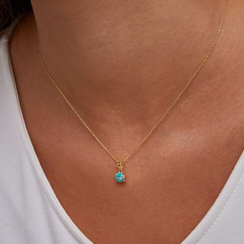 مجموعة أقراط وقلادة بسيطة من العقيق الأخضر المطلية بالذهب 18 قيراط in Kuwait