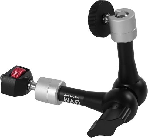 GVM Adjustable Magic Arm Camera Mount&Super Clamp Kit, 7"Friction Articulating Arm with Both 1/4"Screws, Camera Clamp with 1/4"&3/8" Screw Hole, Compatible with LCD Monitor, Video Light, Camera, Mic in Saudi Arabia
