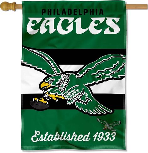 Philadelphia Eagles Vintage Throwback Retro Double Sided Banner Flag in Saudi Arabia