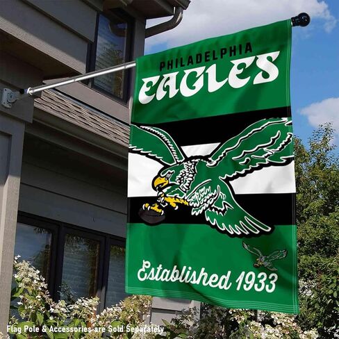 Philadelphia Eagles Vintage Throwback Retro Double Sided Banner Flag in Saudi Arabia
