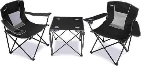 Camping Chairs Set with Table,Folding Lawn Mesh Chairs Portable Camp Table Outdoor Picnic Table and Chair Set for Hiking, Lawn, Travel in Saudi Arabia