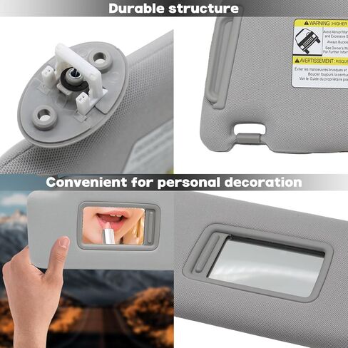 Sun Visor 7432035A91B1 Left Driver or Right Passenger Compatible with 4Runner 2010-2023 7432035A90B1 7431035B01B1 7431035B00B1 (Left) in Saudi Arabia