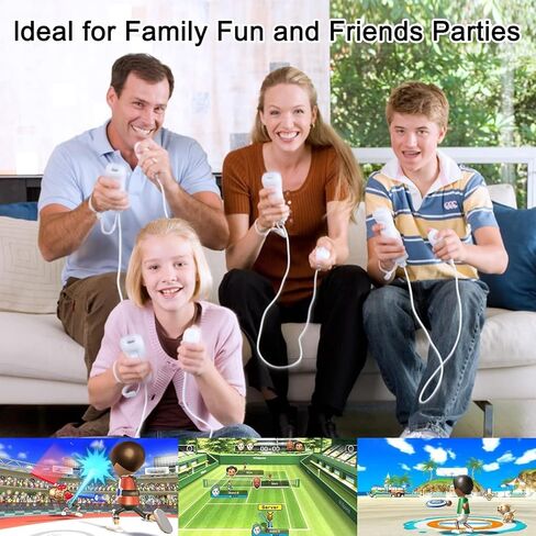 Compatible with Nintendo Wii Controller, Wii Remote with Nunchuck and Nunchuck Controller with Silicone Case and Wrist Strap for Wii and Wii U, Included 2 AA Batteries (Blue) in Saudi Arabia