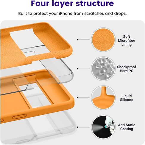 OTOFLY Designed for Pixel 7 Case, Silicone Shockproof Slim Thin Phone Case for Google Pixel 7 6.3 inch (Apricot) in Saudi Arabia