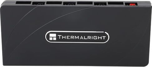 وحدة تحكم Thermalright ARGB Fan HUB تدعم 8 مجموعات من المراوح، وحدة تحكم بمروحة الكمبيوتر ذات 8 منافذ و4 دبابيس، محور مروحة ARGB 5V-3Pin، معجون قوي + شفط مغناطيسي (12V 4-pin RGB غير مدعوم) in Saudi Arabia